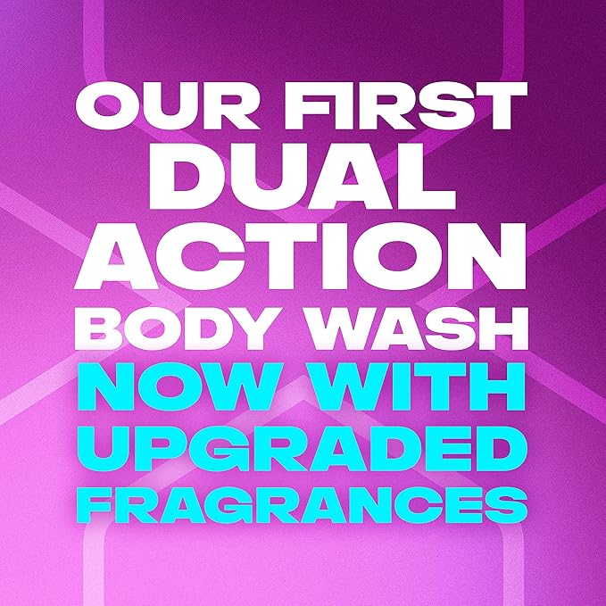 AXE Body Wash 4 Count 12h Refreshing Scent Excite Crisp Coconut &amp Black Pepper Men's Body Wash with 100% Plant-Based Moisturizers 16 oz