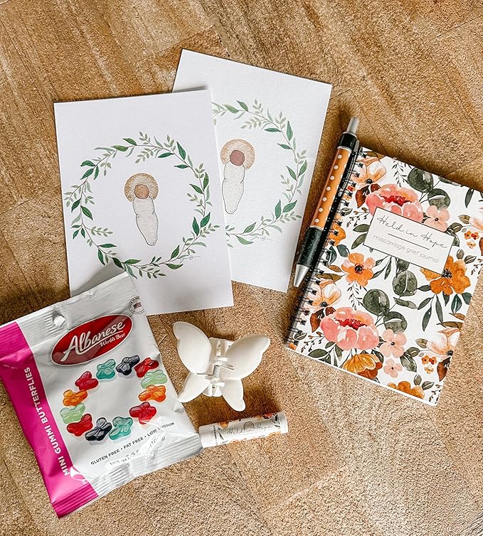 Miscarriage Kit-Kit with Supplies Educational Materials and Care Items for Women Experiencing First Trimester Pregnancy Loss
