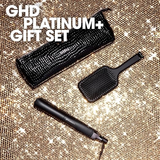 ghd Platinum+ Styler ― 1 Flat Iron Hair Straightener Professional Ceramic Hair Styling Tool for Stronger Hair More Shine &amp More Color Protection