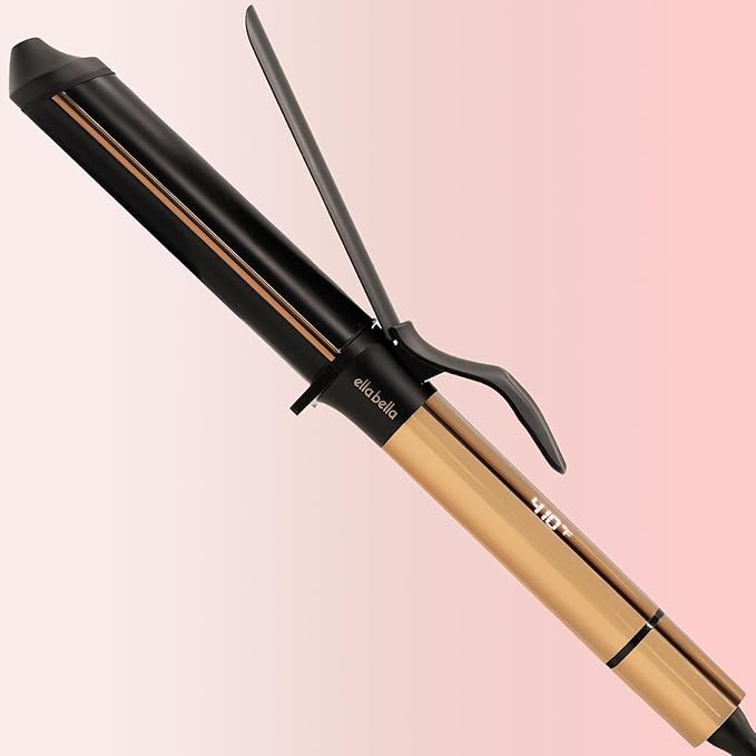 ELLA BELLA® Curling Iron 1 Inch with Infrared Technology • Professional Hair Curler • Ceramic Curling Irons • Transform Your Look in Seconds • Suitable for All Hair Types • Say Goodbye to Heat Damage